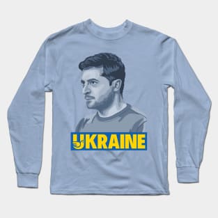 Volodymyr Zelensky Portrait Long Sleeve T-Shirt